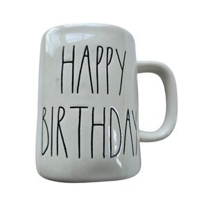 Rae Dunn Happy Birthday Artisan Collection Mug by Magenta Dishwasher Safe